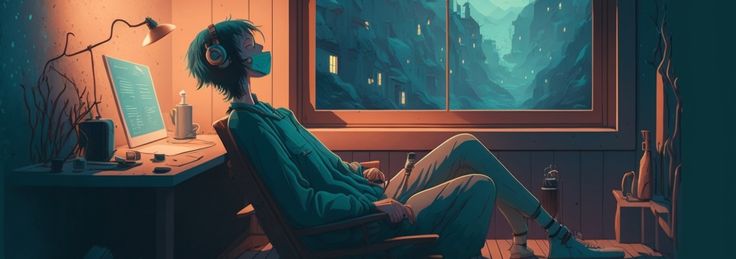 Relaxing with spotify playlist