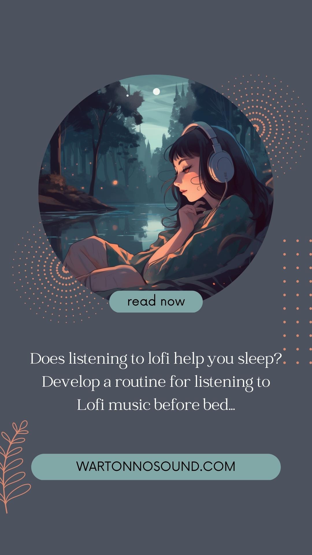 Develop a routine for listening to Lofi music before bed...